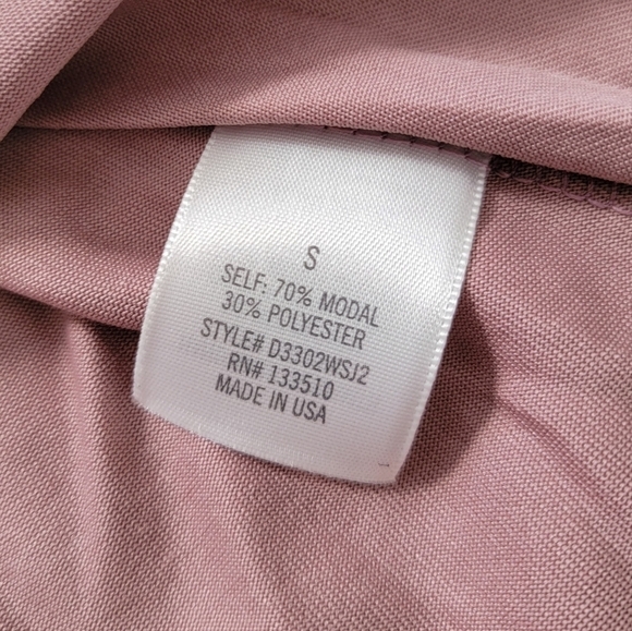 Francescas Alya Cold Shoulder Dusty Pink High Collar Cutout VNeck Dress NWT - Picture 11 of 11